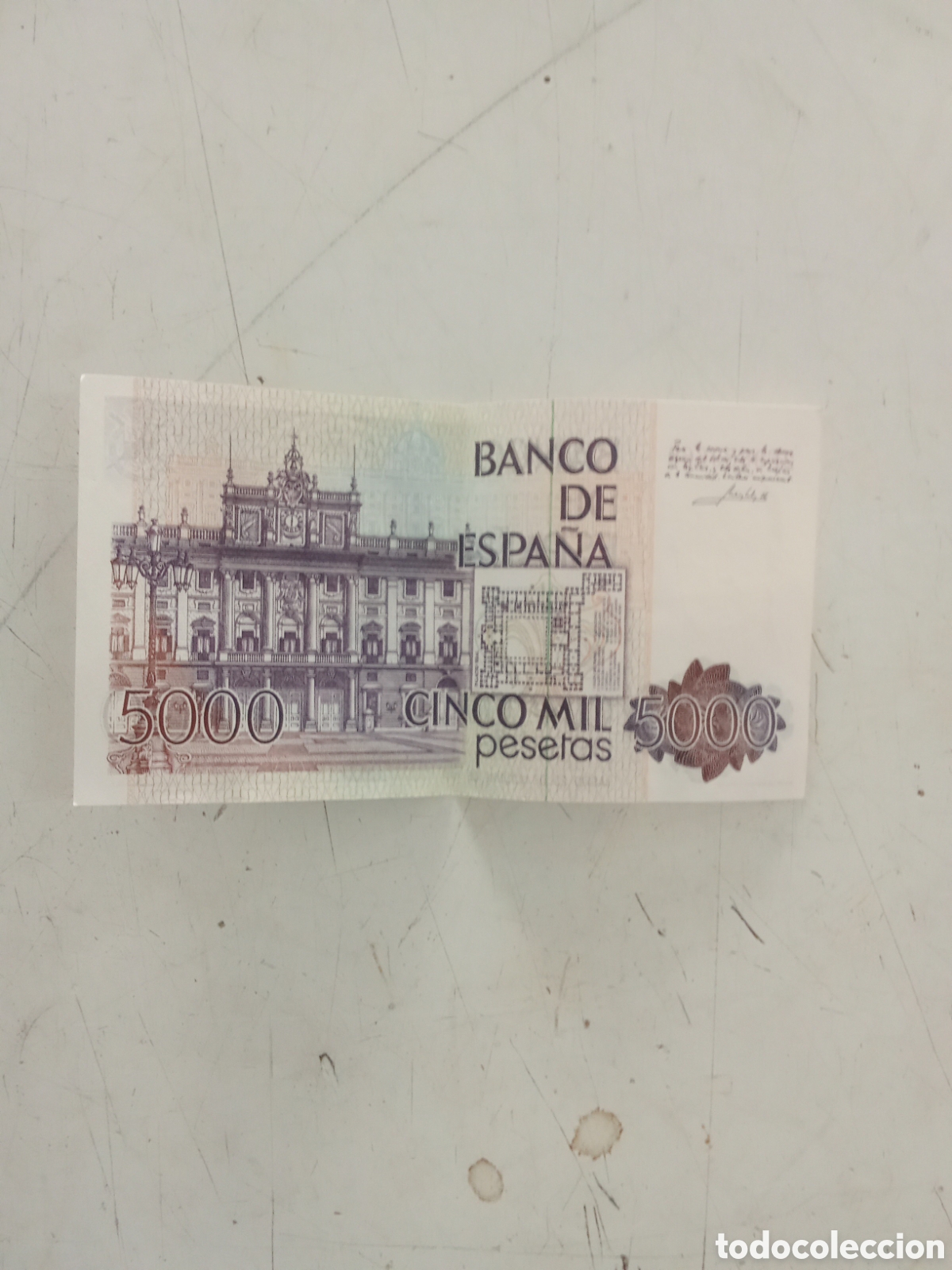 Billetes espa&ntilde;oles: Billete 5000 pesetas 1979 - Foto 2