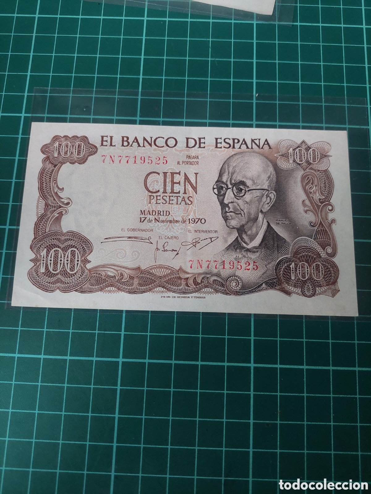 Billetes espa&ntilde;oles: SERIE 7 N 7719525 CIEN