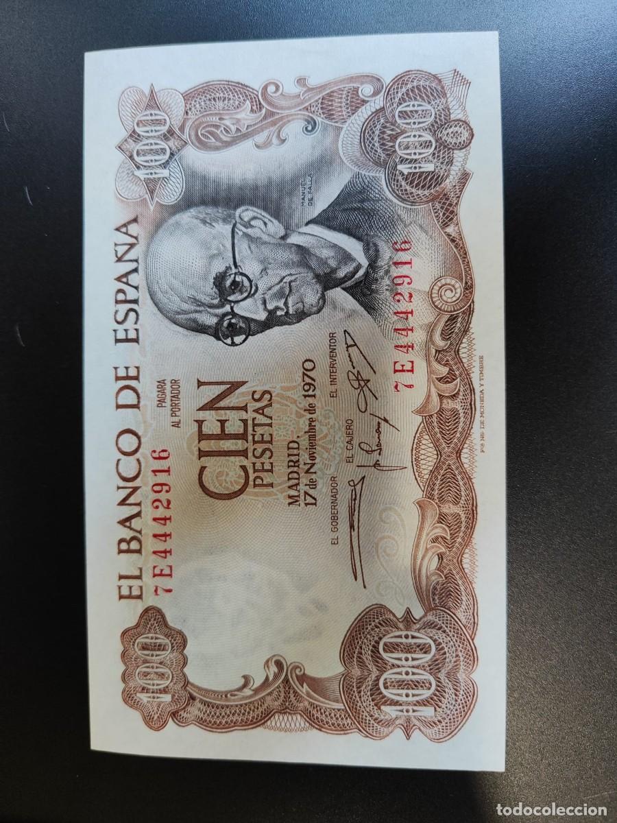 Billetes espa&ntilde;oles: Billete 100 pesetas de ESPA&Ntilde;A Manuel de Falla