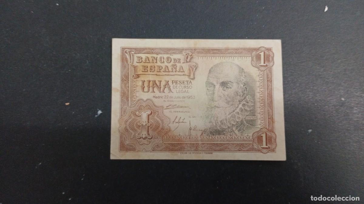Billetes espa&ntilde;oles: ESPA&Ntilde;A 1 PESETA 1953 BC (MARQUES DE SANTA CRUZ