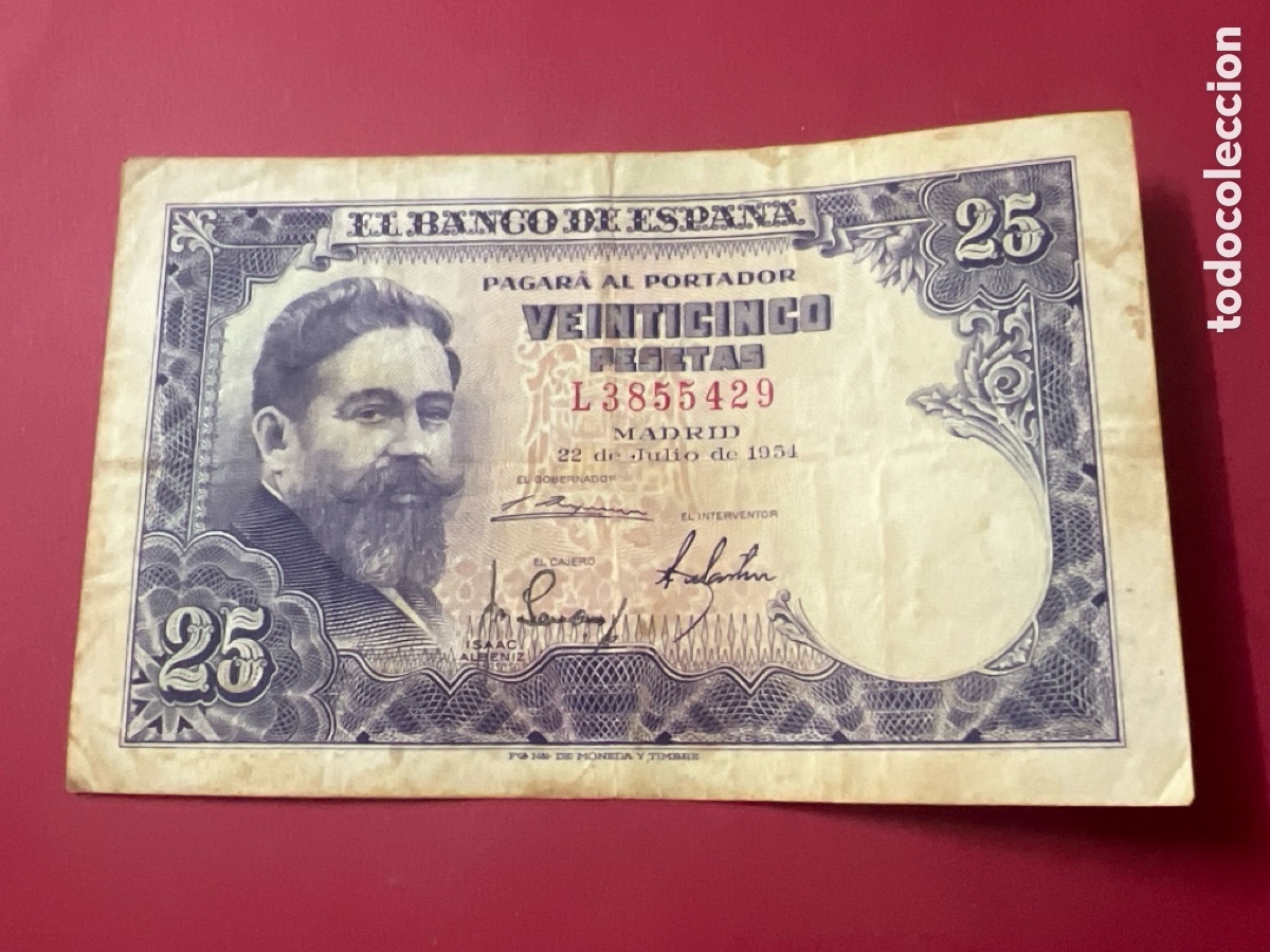Billetes espa&ntilde;oles: V125. BILLETE DE ESPA&Ntilde;A