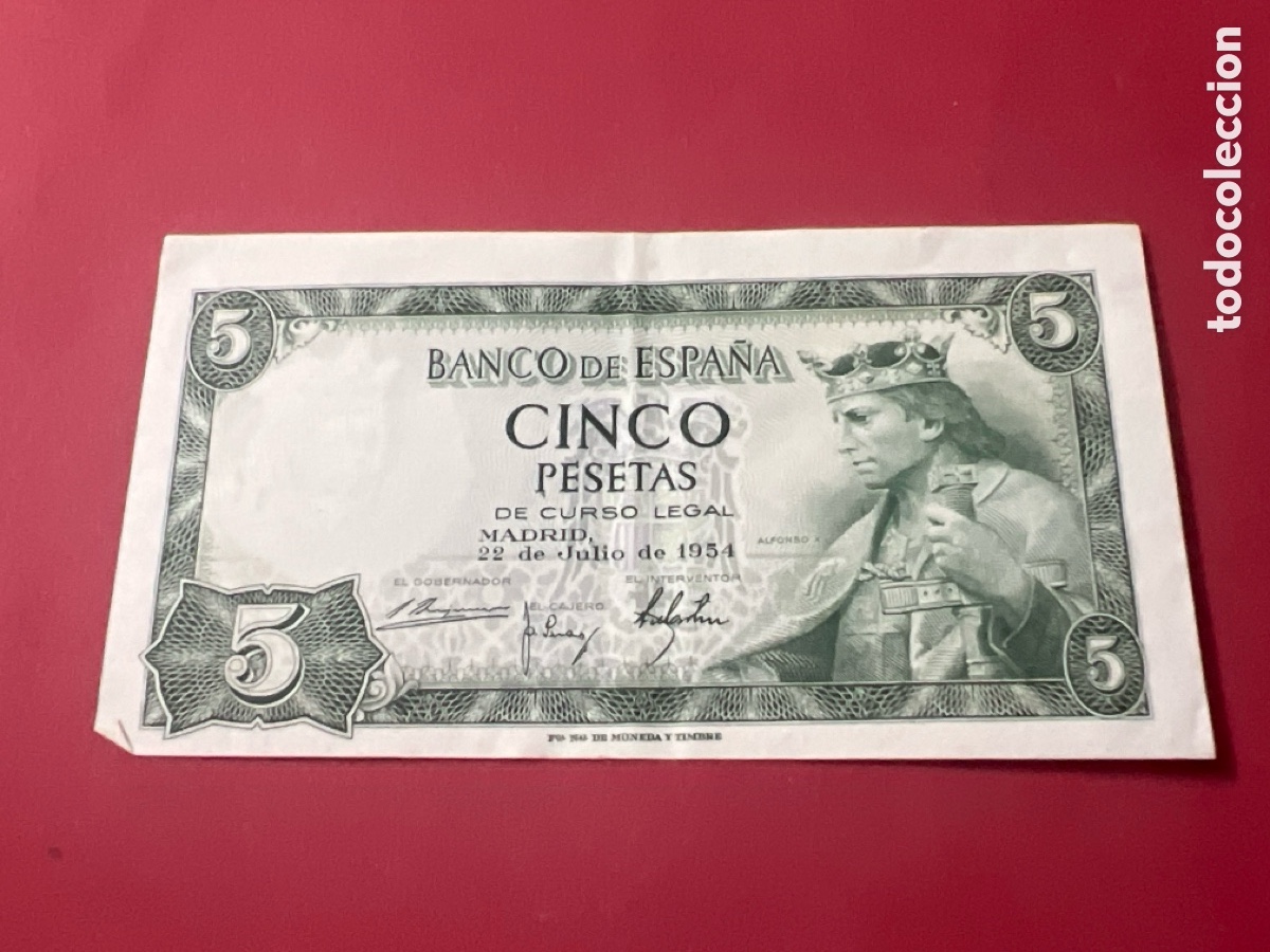 Billetes espa&ntilde;oles: V125. BILLETE DE ESPA&Ntilde;A