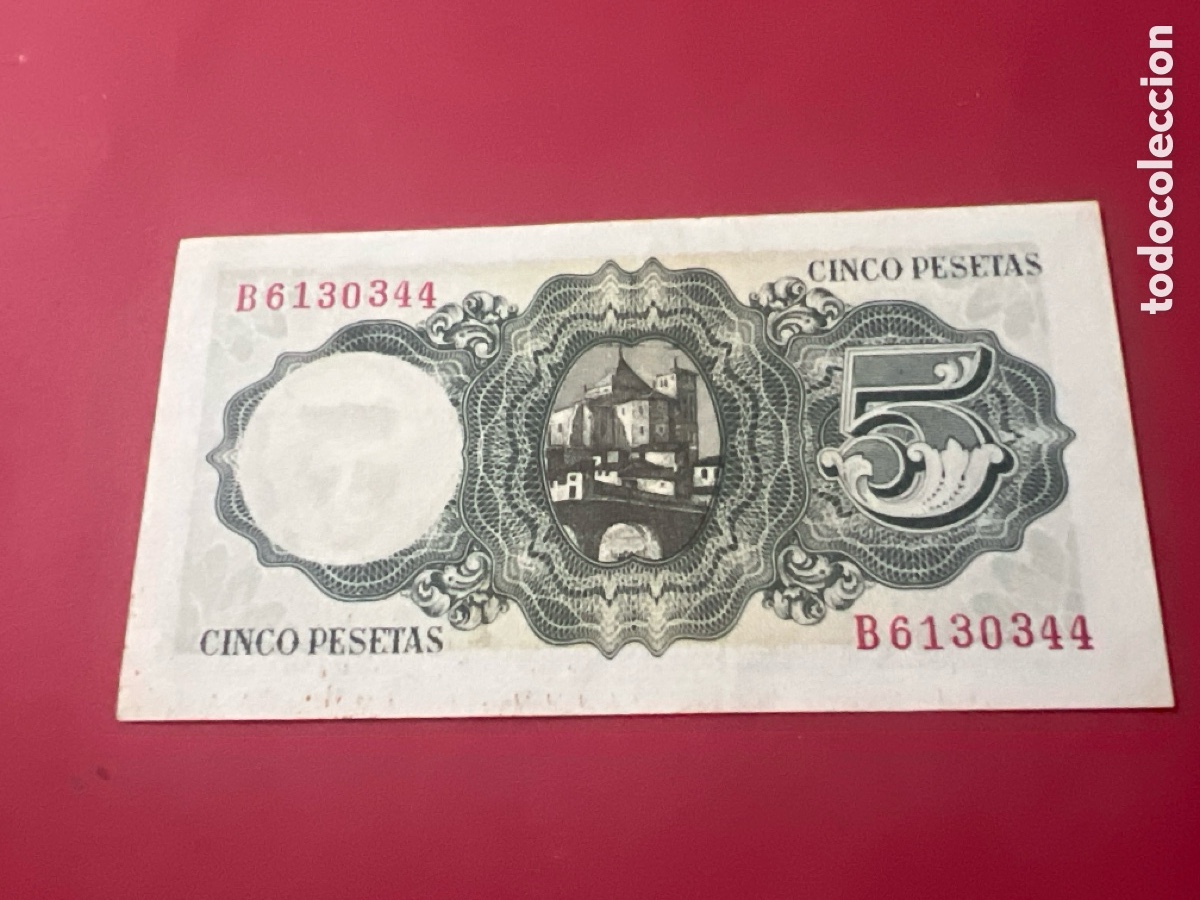 Billetes espa&ntilde;oles: V125. BILLETE DE ESPA&Ntilde;A - Foto 2