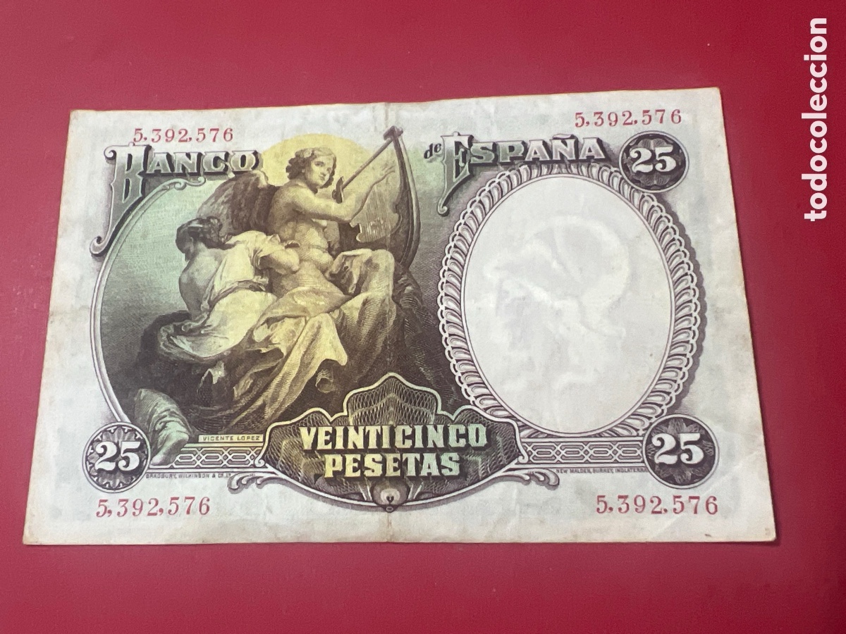 Billetes espa&ntilde;oles: V87. BILLETE DE ESPA&Ntilde;A - Foto 2