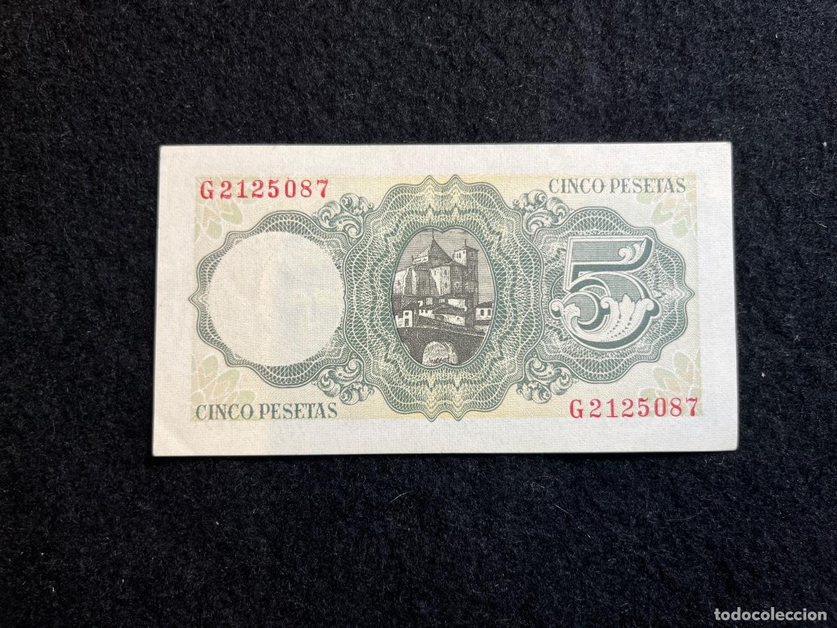 Billets espagnols: Billete 5 pesetas 1951 Banco de Espa&ntilde;a Jaime Balmes serie G Catedral de Vic Puente de Queralt notafi