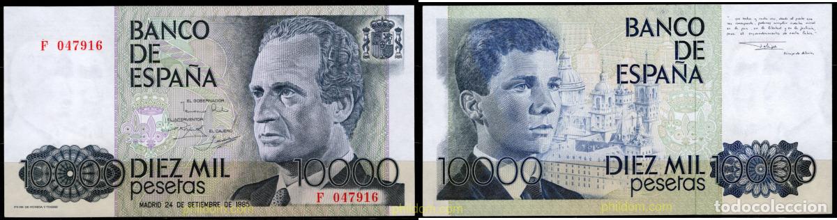 Billetes espa&ntilde;oles: 9424 ESPA&Ntilde;A 1985 10000 Pesetas Estado espa&ntilde;ol 24 de setiempre de 1985