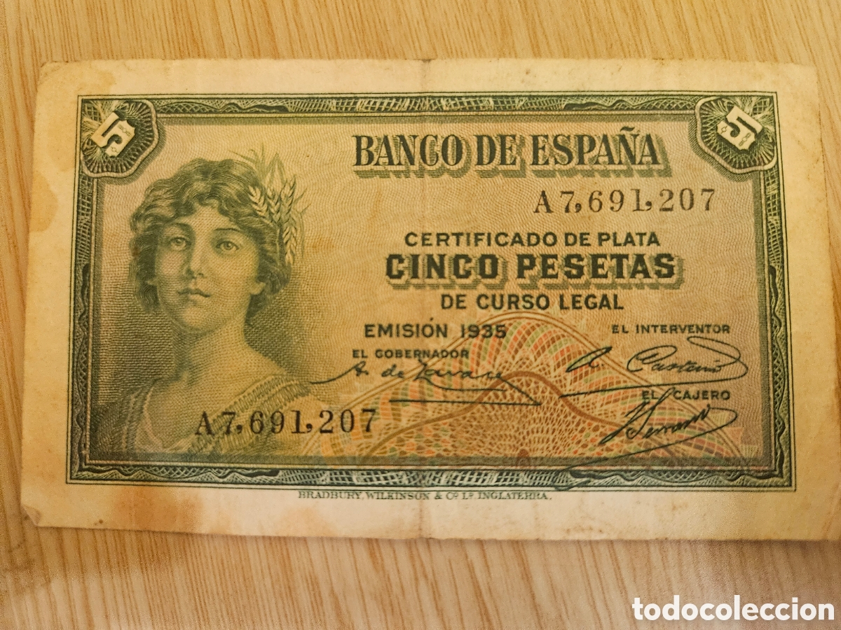 Billetes espa&ntilde;oles: Lote de billetes antiguos - Foto 8