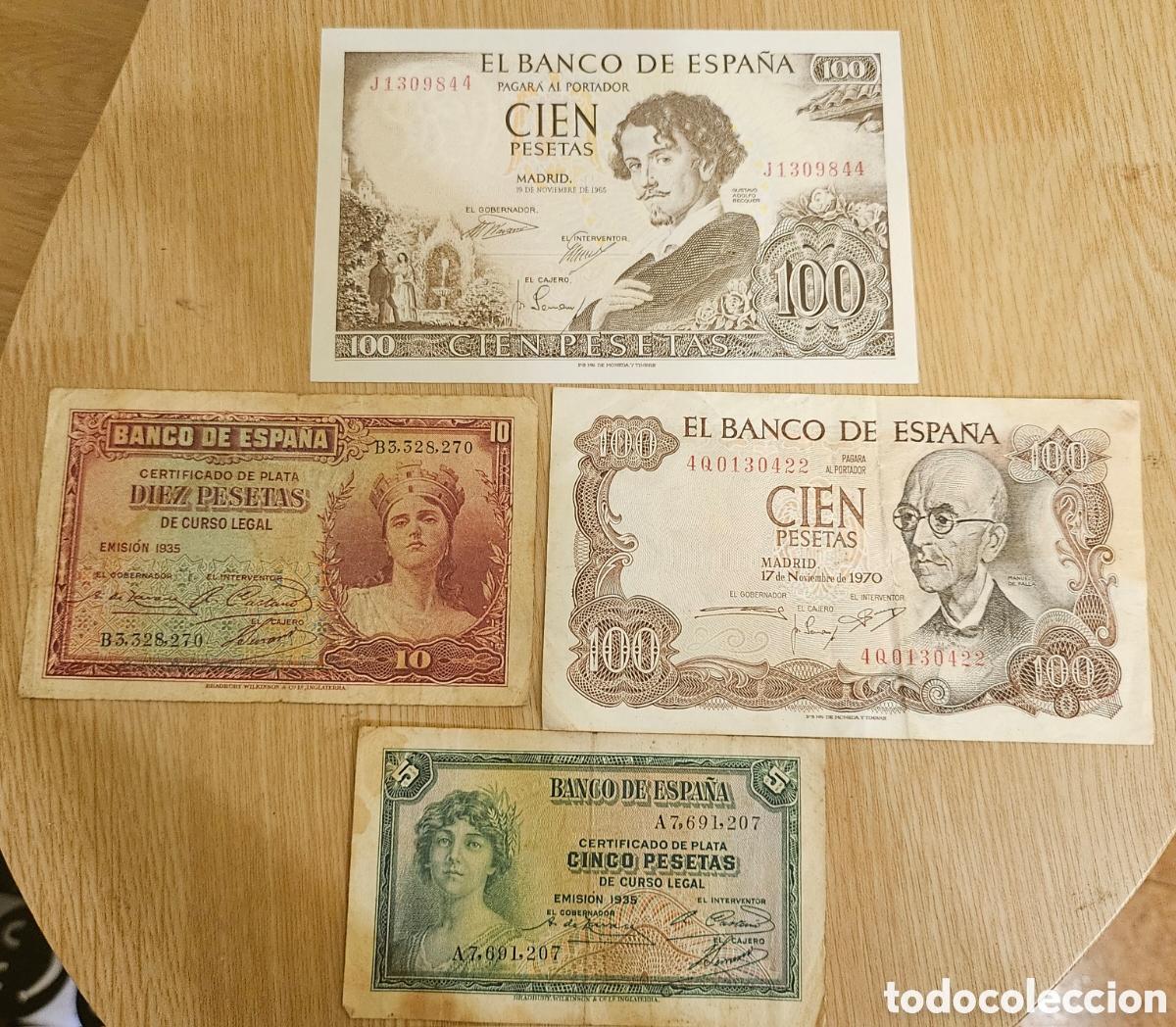 Spanish Banknotes: Lote de billetes antiguos