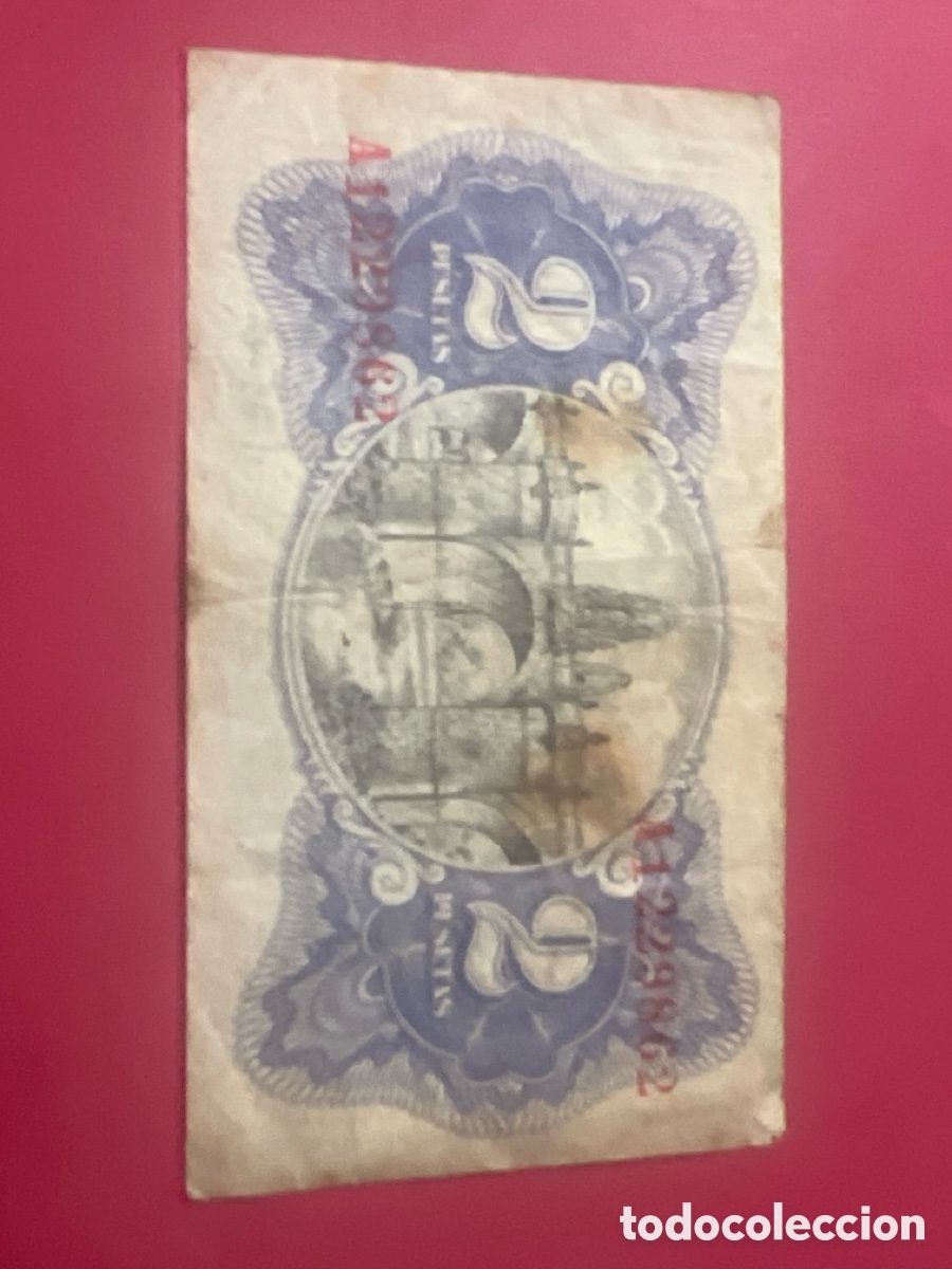 Billetes espa&ntilde;oles: V69. BILLETE DE ESPA&Ntilde;A - Foto 2