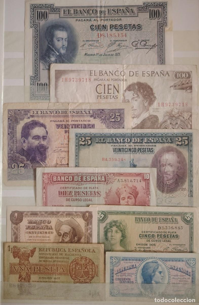 Spanish Banknotes: ESPECTACULAR LOTE DE BILLETES ESPA&Ntilde;OLES ANTIGUOS LOTE 1