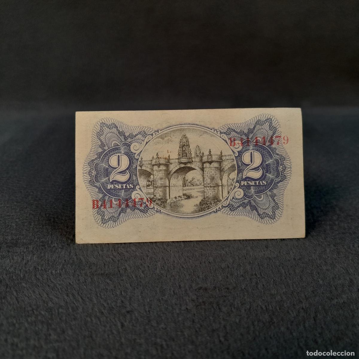 Spanish Banknotes: BILL-243. CERTIFICADO PROVISIONAL DE MONEDA DIVISIONARIA DE 2 PESETAS. PAPEL. 1938