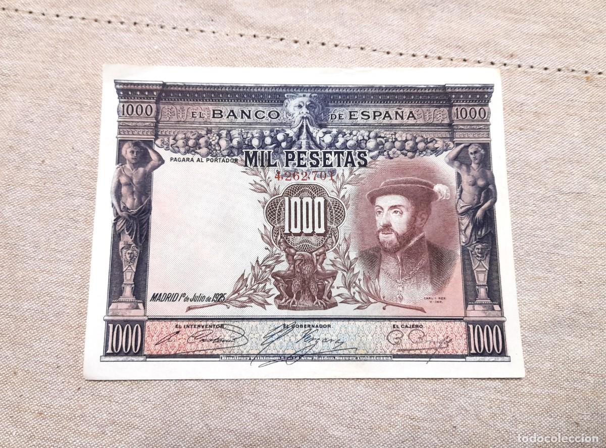 Billetes espa&ntilde;oles: Billete de 1000 Pesetas 1925 - Foto 1