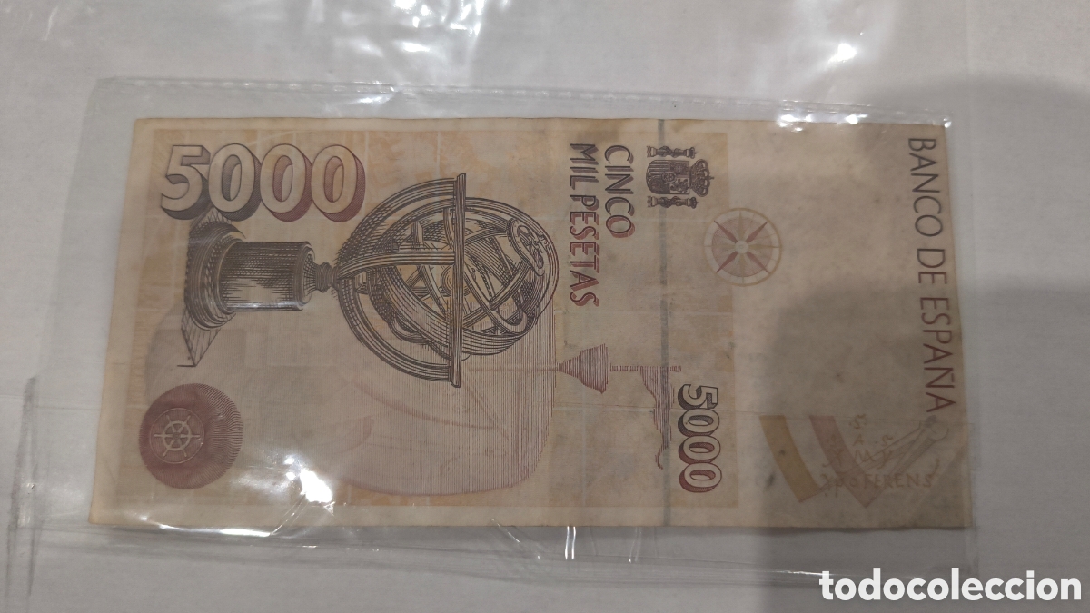 Billetes espa&ntilde;oles: CINCO MIL PESETAS 1992 - Foto 3