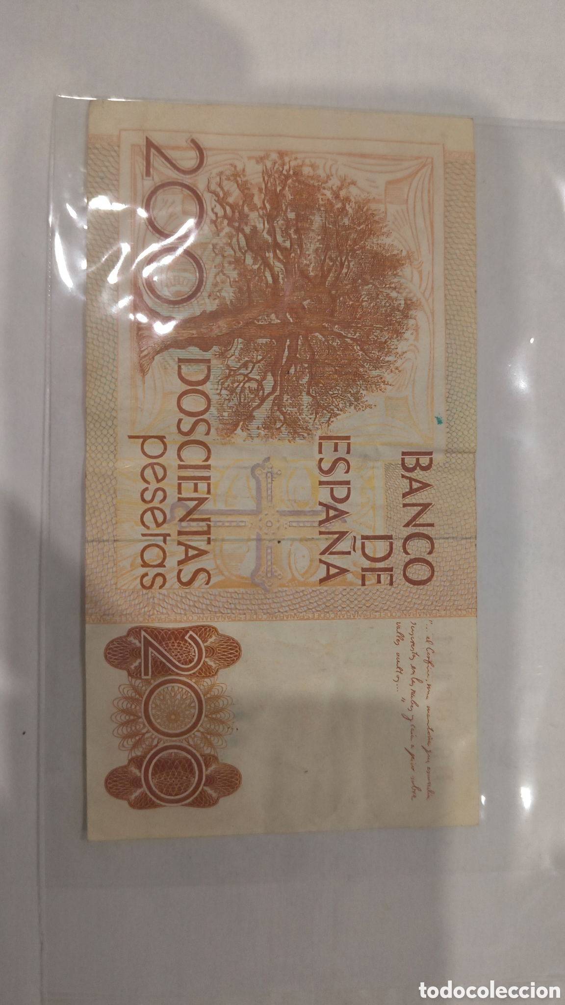 Billetes espa&ntilde;oles: DOSCIENTAS PESETAS 1980 - Foto 6