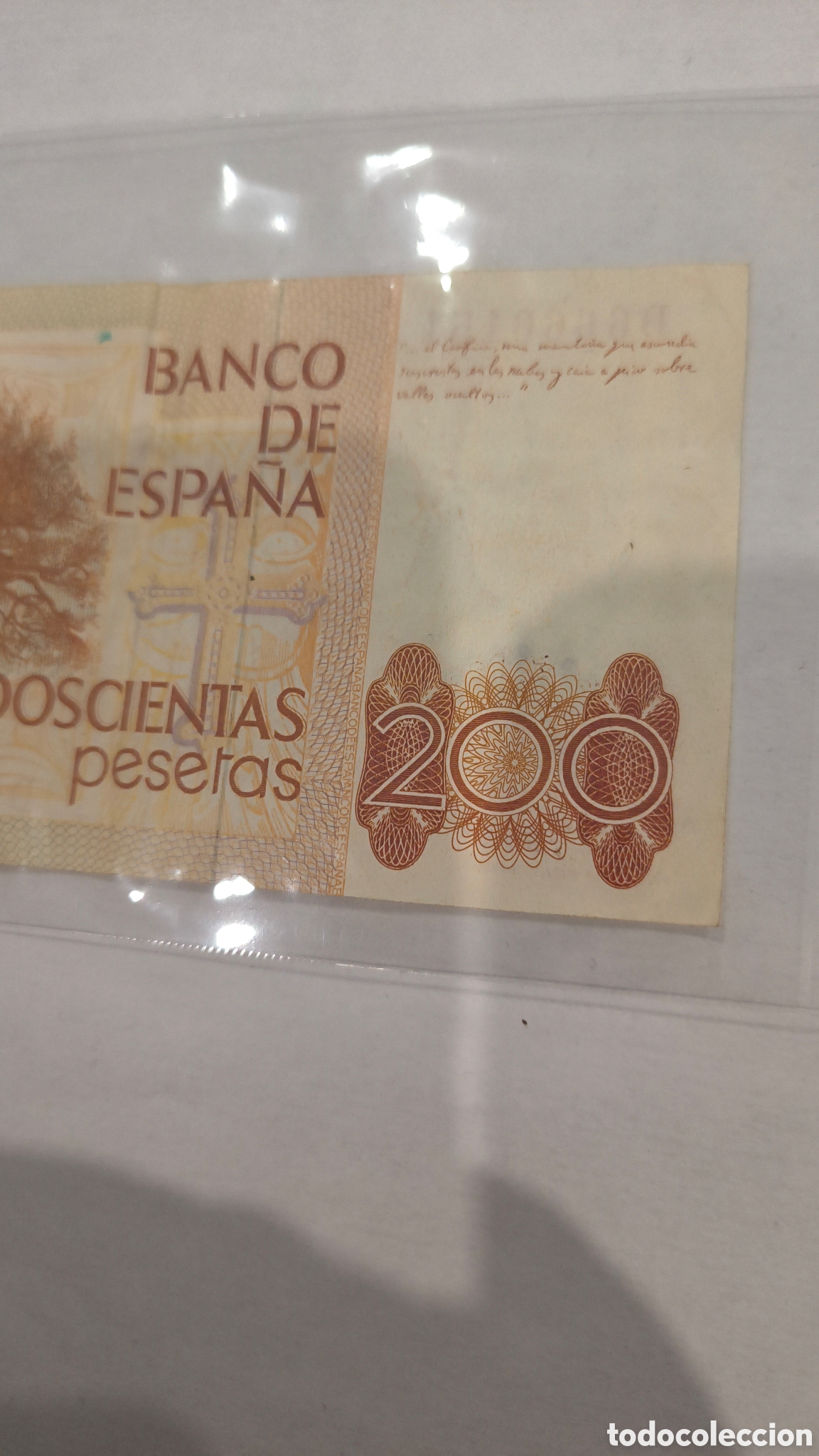 Billetes espa&ntilde;oles: DOSCIENTAS PESETAS 1980 - Foto 7