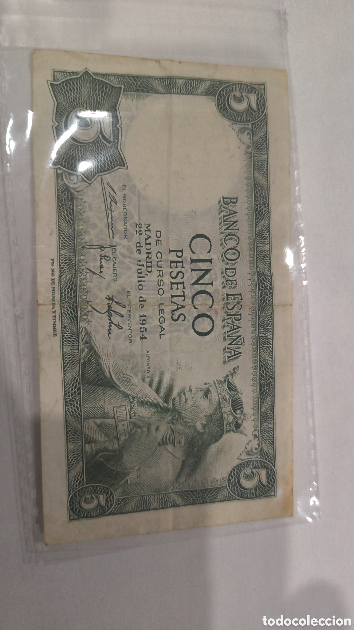 Billets espagnols: CINCO PESETAS 1954 BANCO DE ESPA&Ntilde;A
