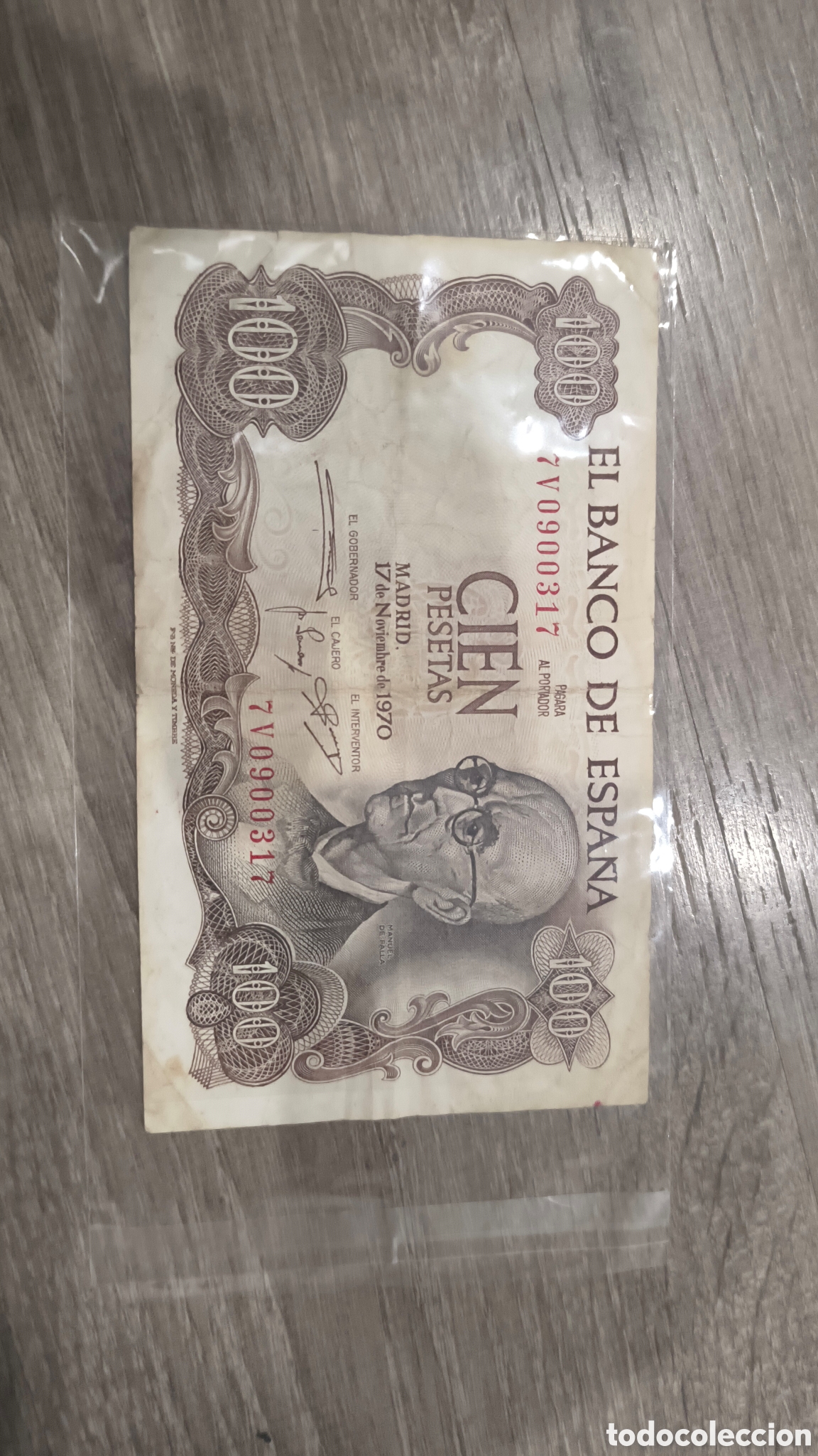 Billets espagnols: CIEN PESETAS 1970 EL BANCO DE ESPA&Ntilde;A
