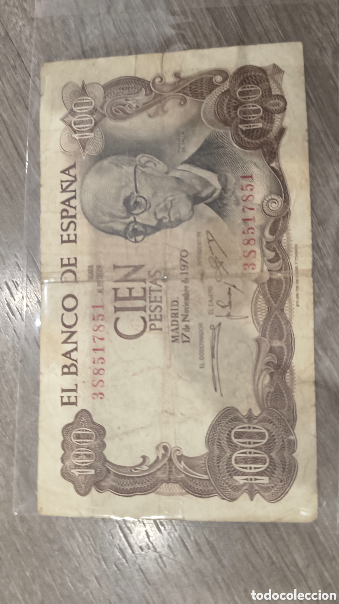 Billets espagnols: CIEN PESETAS 1970 EL BANCO DE ESPA&Ntilde;A
