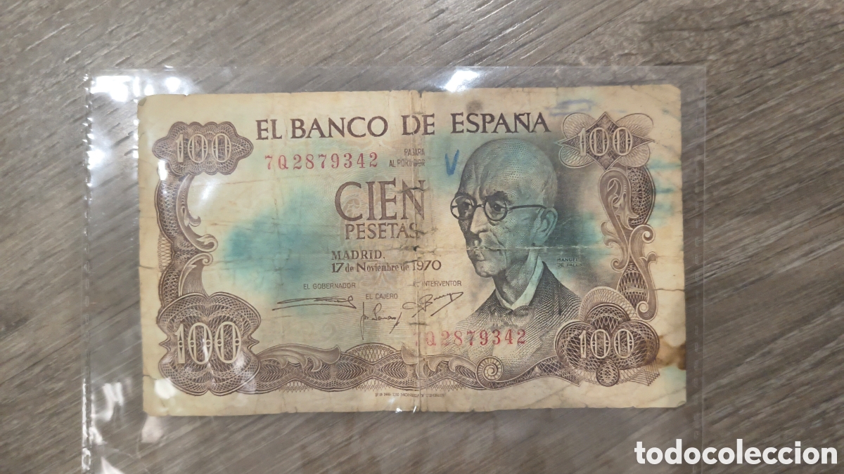 Spanish Banknotes: CIEN PESETAS 1970 EL BANCO DE ESPA&Ntilde;A
