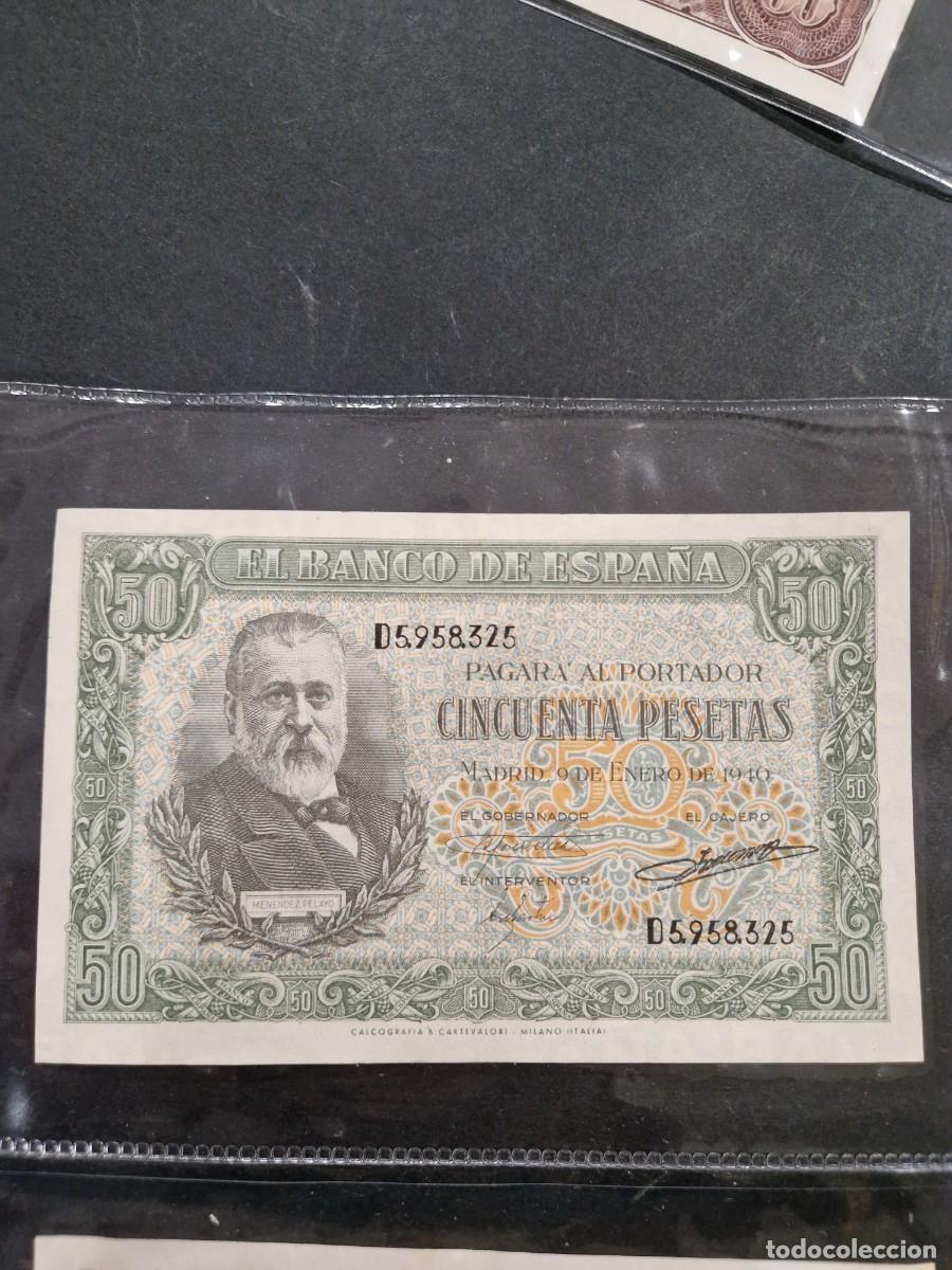 Billetes espa&ntilde;oles: 50 PESETAS 1940 , SERIE D. PLANCHA