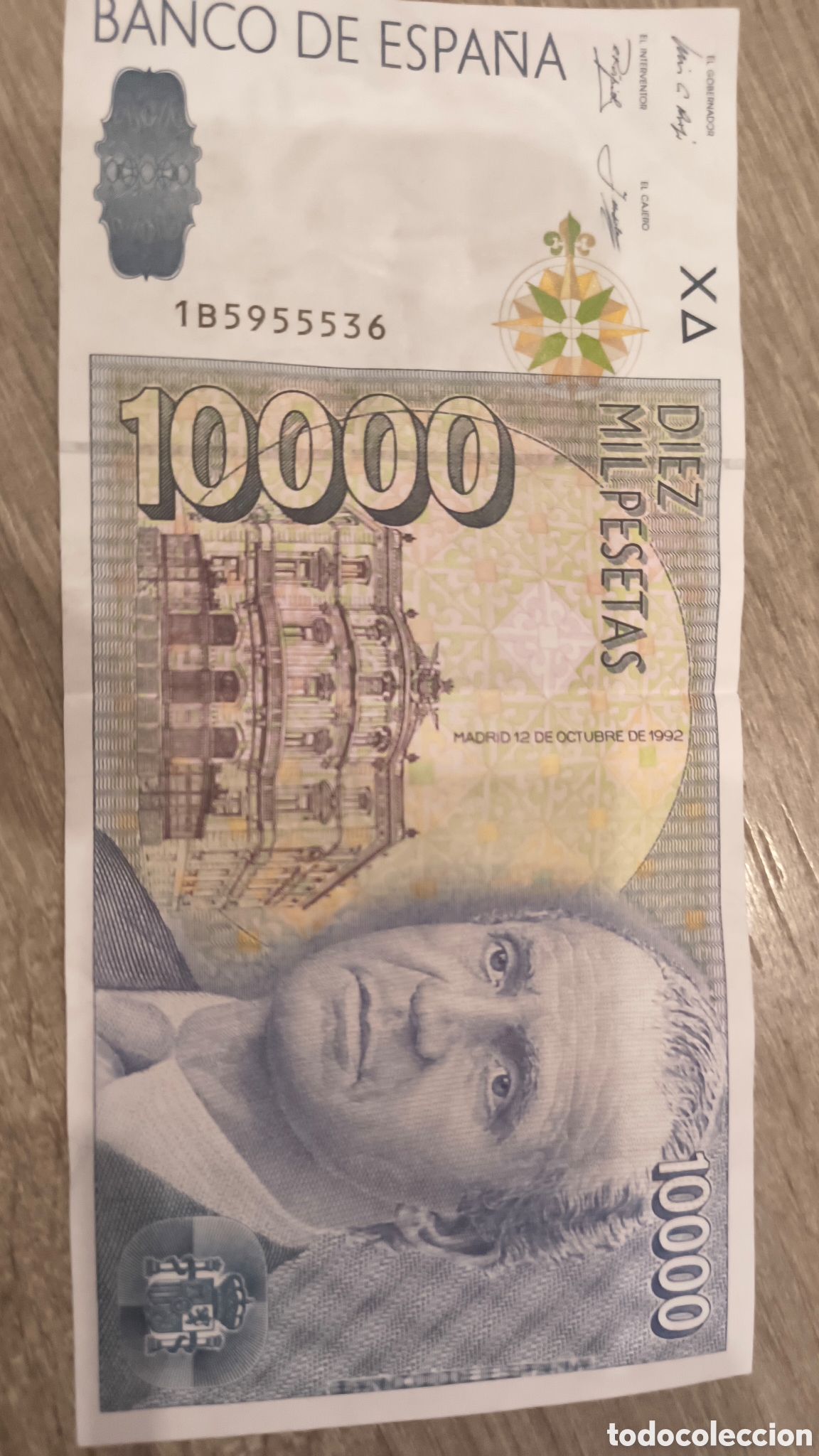 Billetes espa&ntilde;oles: DIEZ MIL PESETAS 1992 - Foto 3