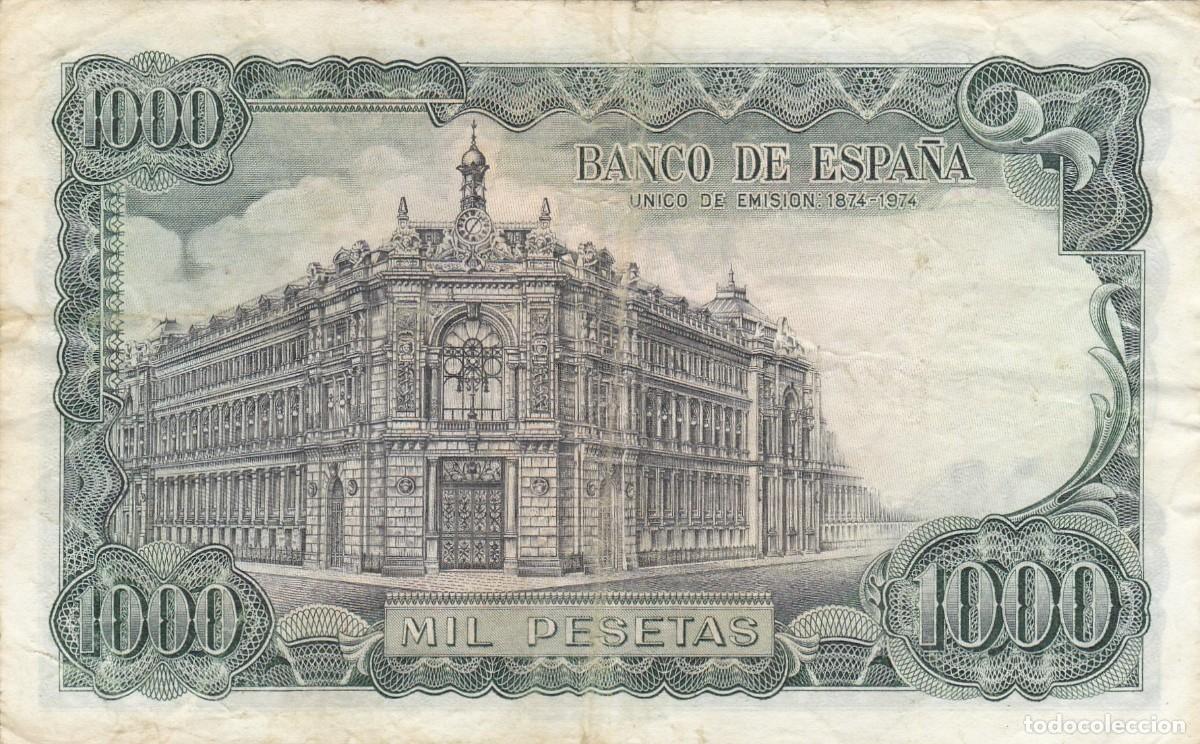 Billetes espa&ntilde;oles: 1000 pesetas de 1971 - Foto 2