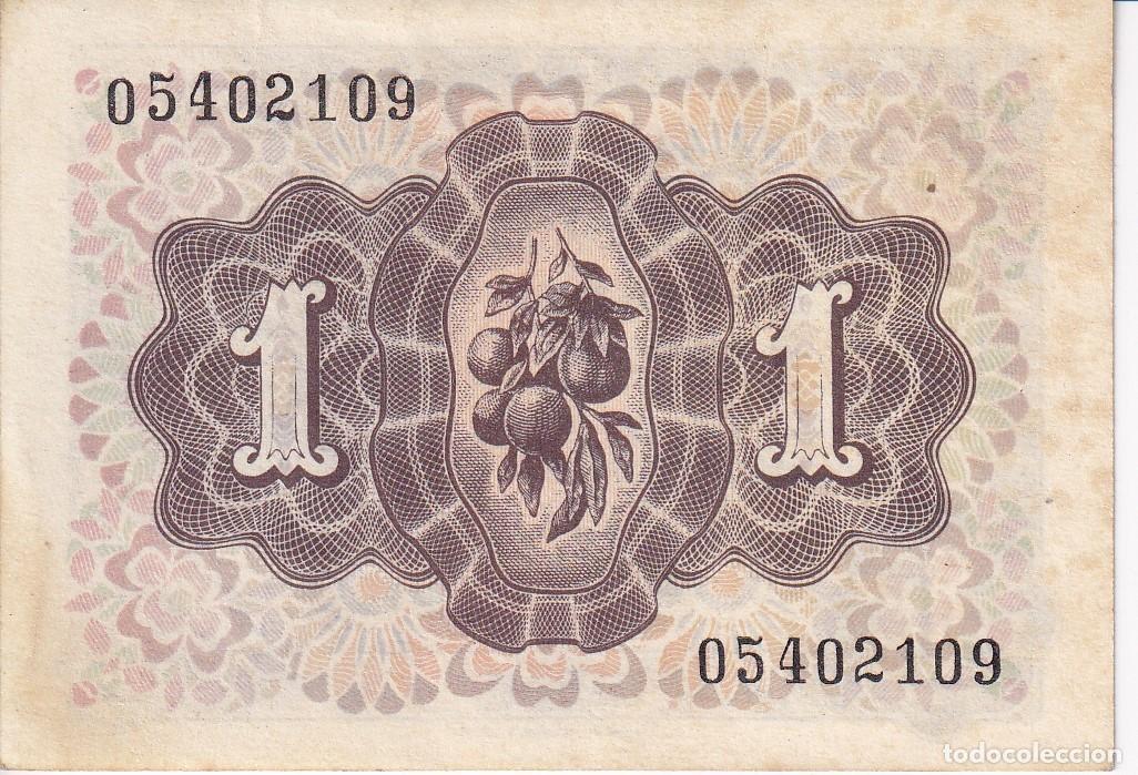 Notas espanholas: BILLETE DE 1 PESETA DEL A&Ntilde;O 1948 DE LA DAMA DE ELCHE SIN SERIE EN BUENA CALIDAD