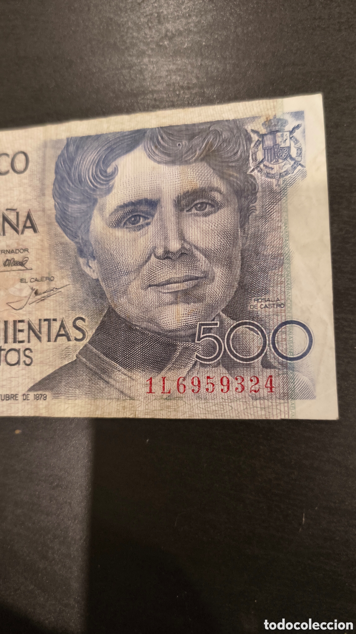 Billetes espa&ntilde;oles: QUINIENTAS PESETAS 1979 - Foto 2