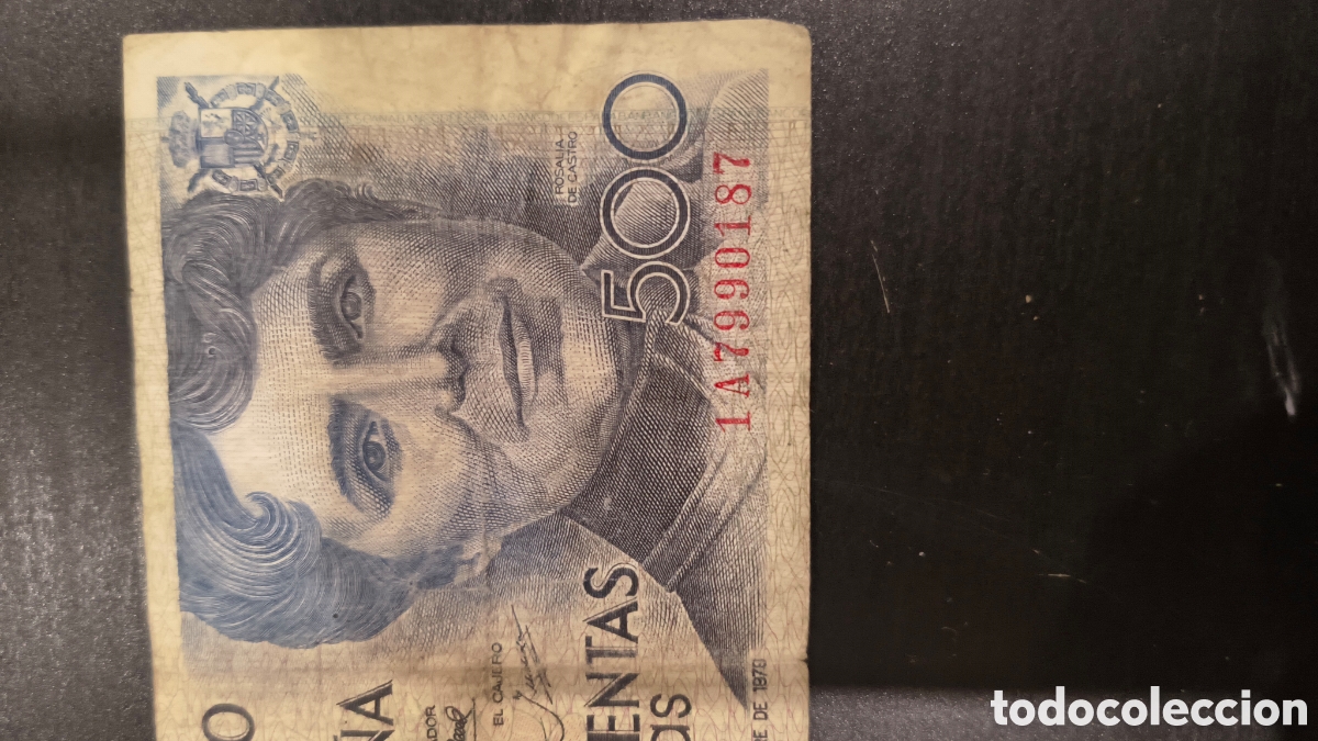 Billetes espa&ntilde;oles: QUINIENTAS PESETAS 1979 - Foto 2