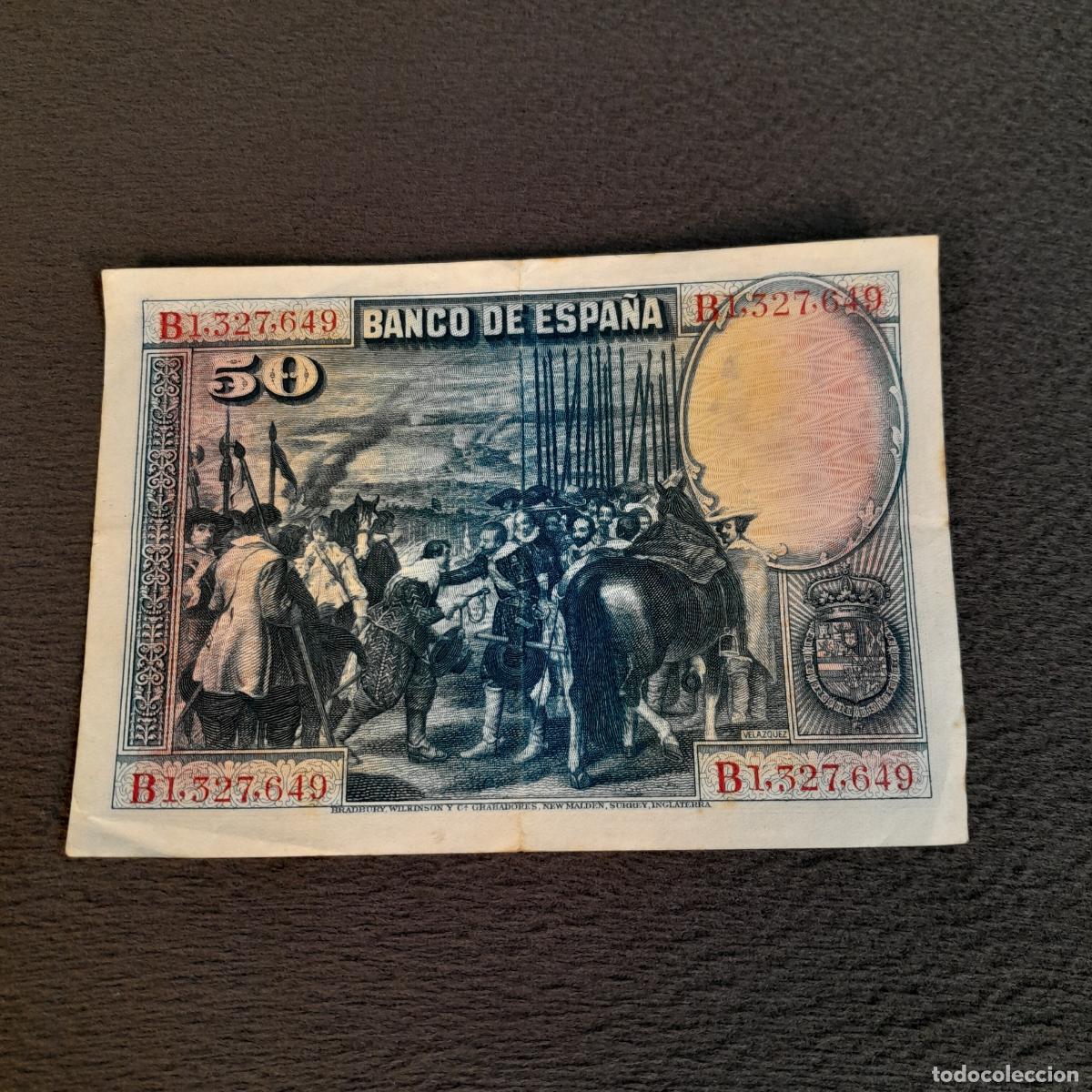 Billetes espa&ntilde;oles: BILL-245. BILLETE DE 50 PESETAS. BANCO DE ESPA&Ntilde;A. 1928