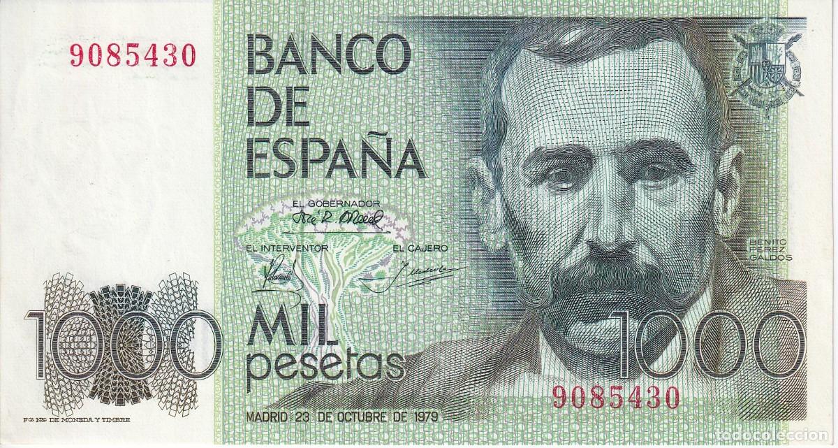 Billets espagnols: BILLETE DE 1000 PESETAS DEL A&Ntilde;O 1979 DE BENITO PEREZ GALDOS SIN SERIE, SIN CIRCULAR (SC)