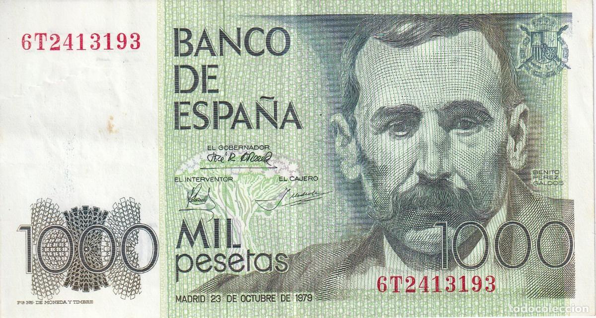 Billets espagnols: BILLETE DE 1000 PESETAS DEL A&Ntilde;O 1979 DE BENITO PEREZ GALDOS SERIE 6T EN CALIDAD EBC