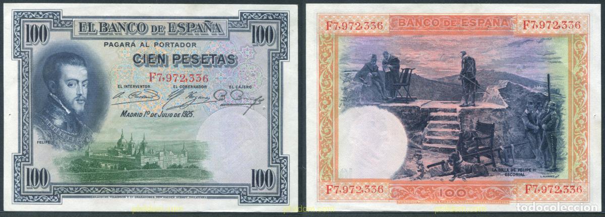 Billetes espa&ntilde;oles: 11354 ESPA&Ntilde;A 1925 100 Pesetas Alfonso XIII 1 de julio de 1925