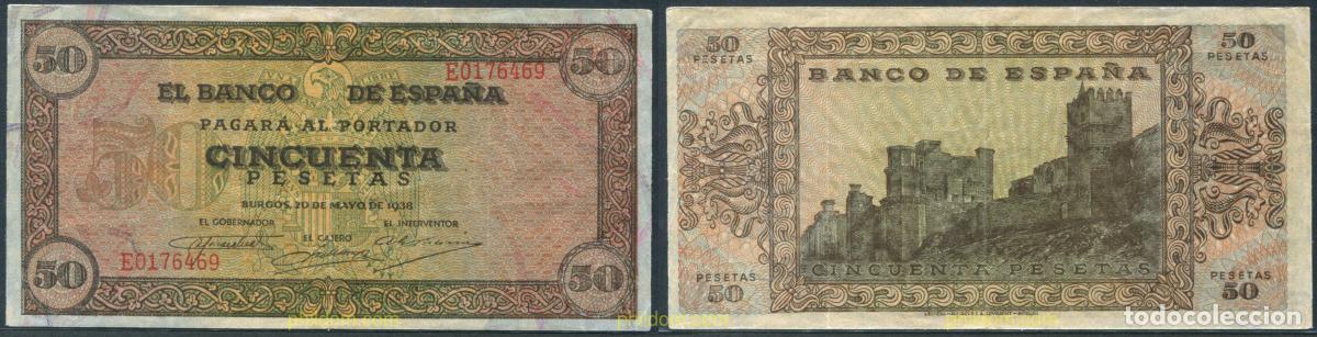 Billetes espa&ntilde;oles: 11346 ESPA&Ntilde;A 1938 50 Pesetas Estado espa&ntilde;ol 20 de mayo de 1938