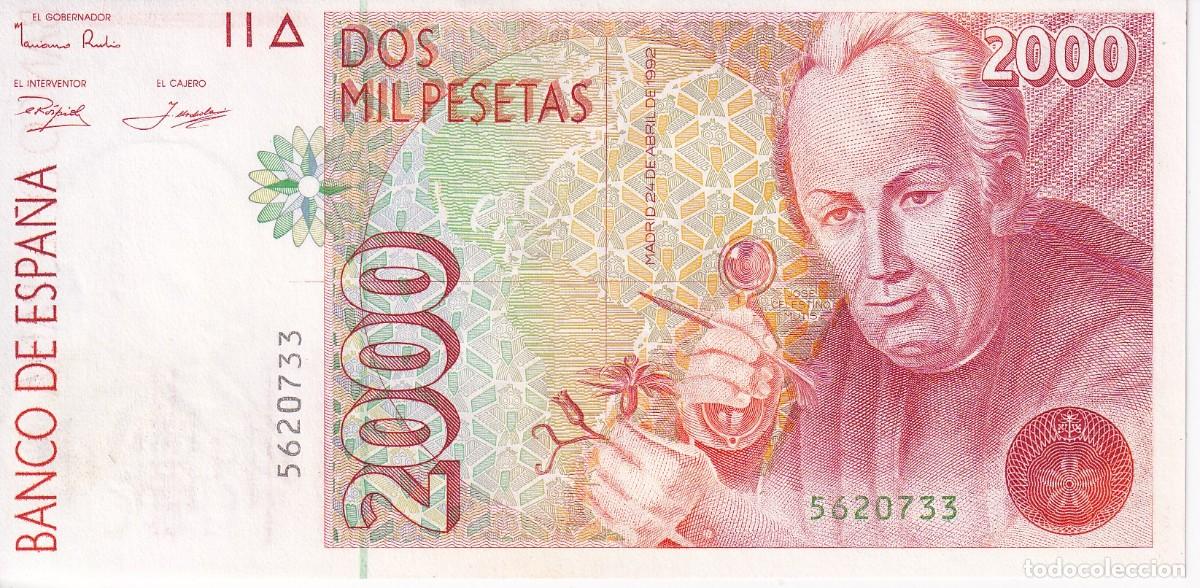 Spanish Banknotes: BILLETE DE ESPA&Ntilde;A DE 2000 PTAS DEL 24/04/1992 SIN SERIE, SIN CIRCULAR (SC)