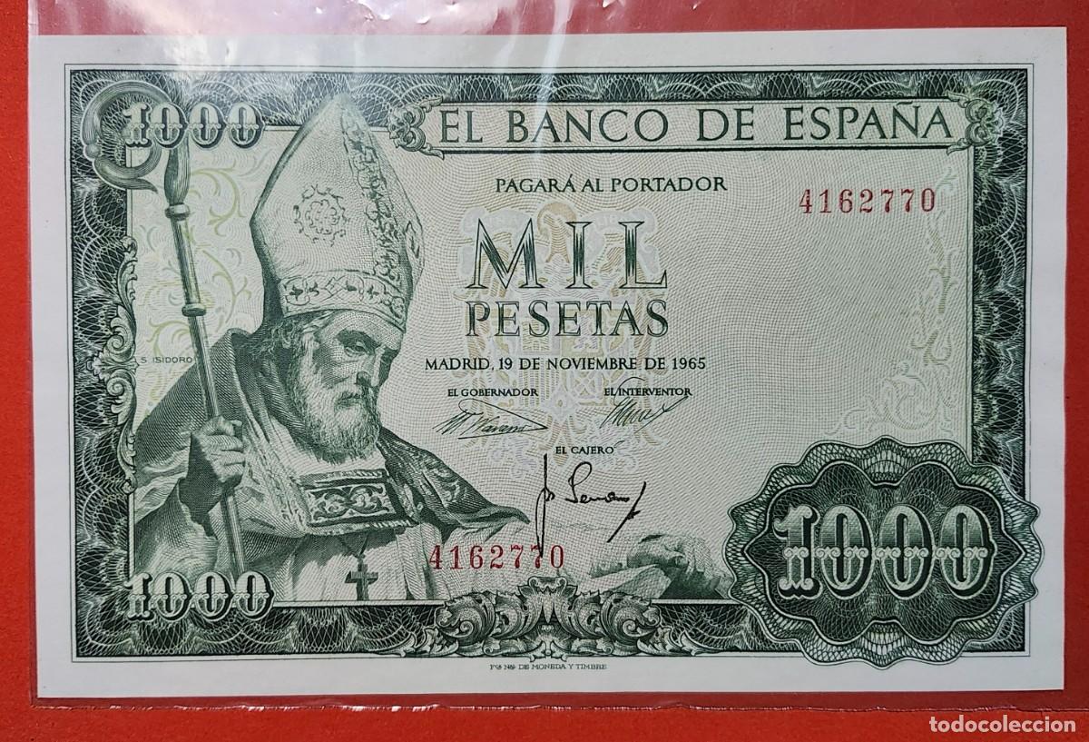 Billetes espa&ntilde;oles: LOTE DE 2 BILLETES DE 1000 PESETAS DE SAN ISIDORO 1965, ECHEGARAY 1971, s/c-