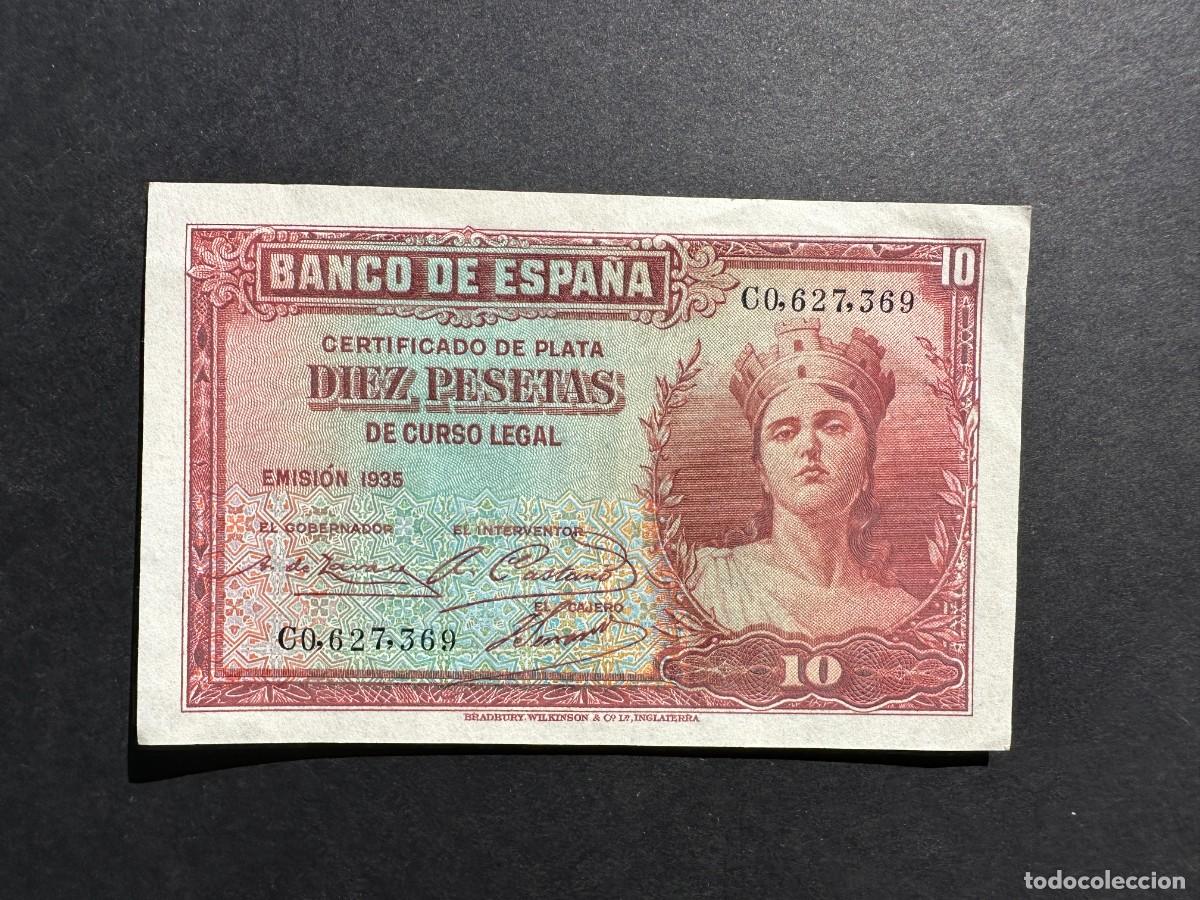 Billets espagnols: BILLETE Espa&ntilde;a - 10 Pesetas - 1935 - SERIE C