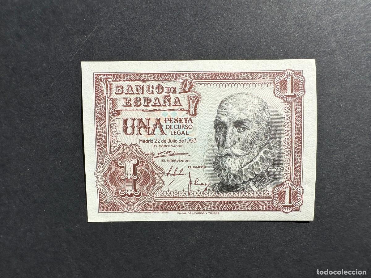 Billets espagnols: BILLETE ESPA&Ntilde;A - 1 Peseta - 22 JULIO 1953 - SERIE A - MARQU&Eacute;S DE SANTA CRUZ