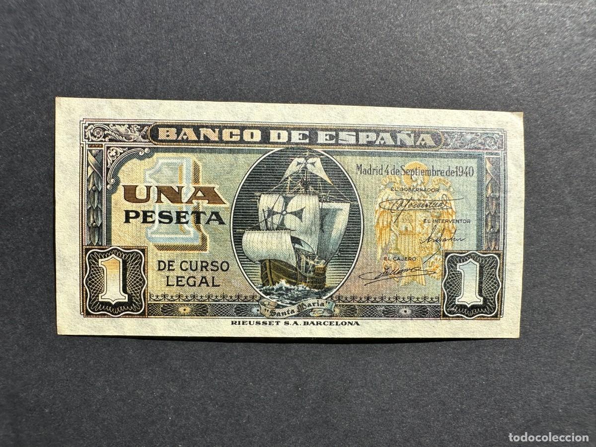 Billets espagnols: BILLETE ESPA&Ntilde;A - 1 PESETA 1940 - CARABELA SANTA MAR&Iacute;A -SIN SERIE