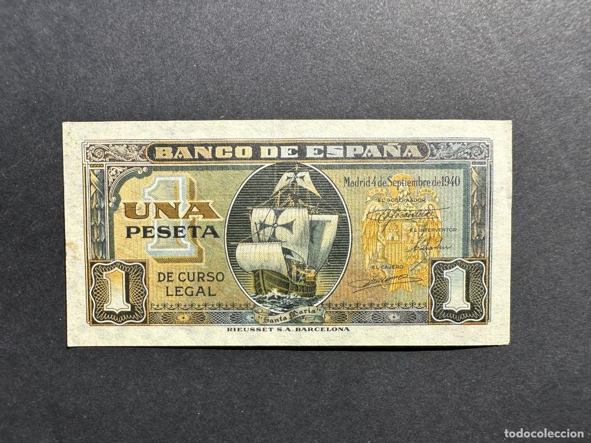 Billets espagnols: BILLETE ESPA&Ntilde;A - 1 PESETA 1940 - CARABELA SANTA MAR&Iacute;A -SIN SERIE