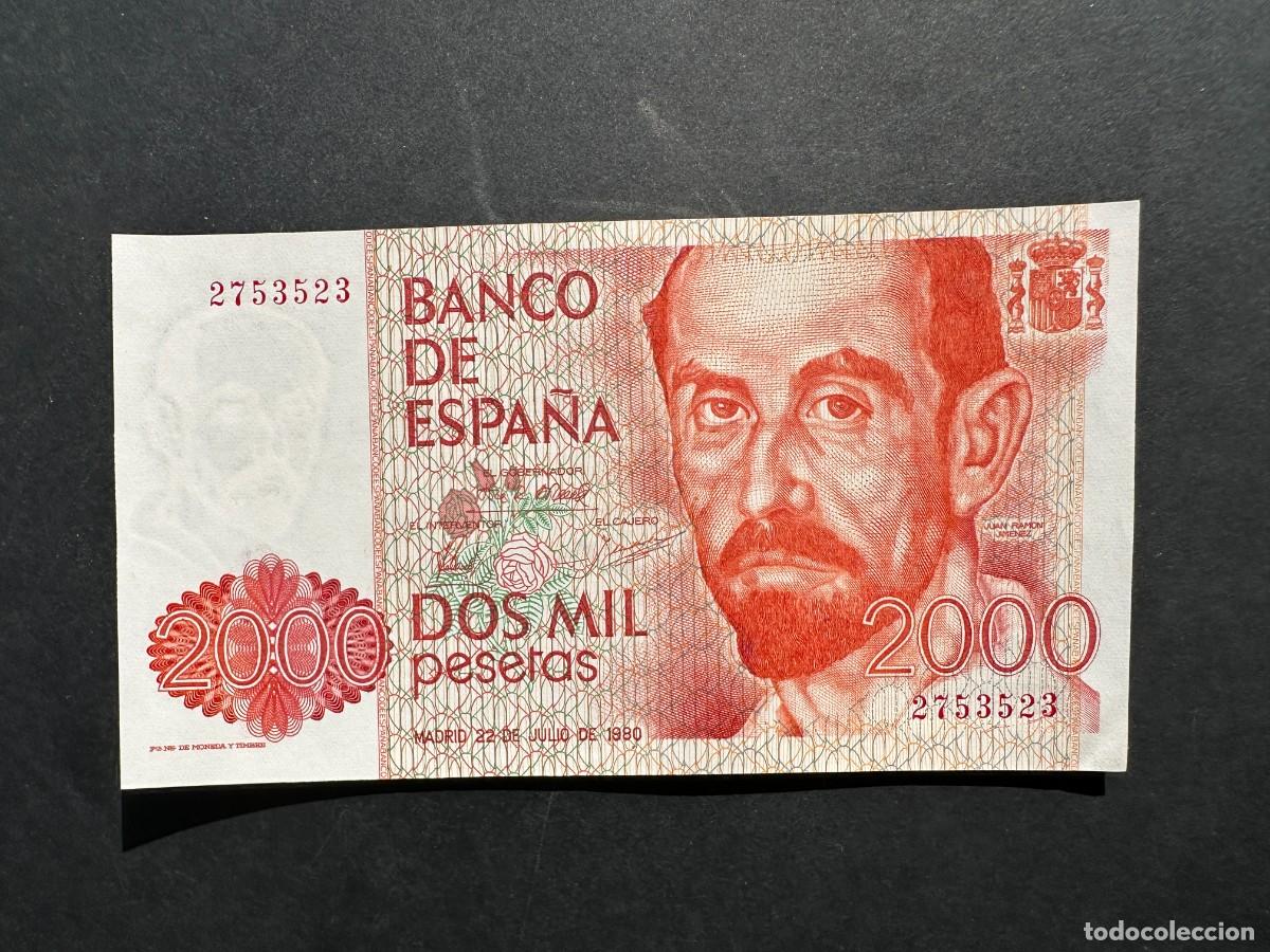 Billets espagnols: BILLETE DE 2000 PESETAS - A&Ntilde;O 1980 - JUAN RAMON JIMENEZ - SIN SERIE -