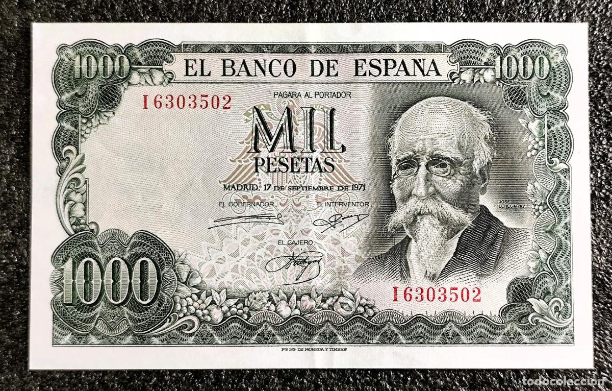 Billets espagnols: Espa&ntilde;a &ndash; 1.000 Pesetas 1971 &ldquo;Jos&eacute; Echegaray&rdquo; &ndash; Lote 2608