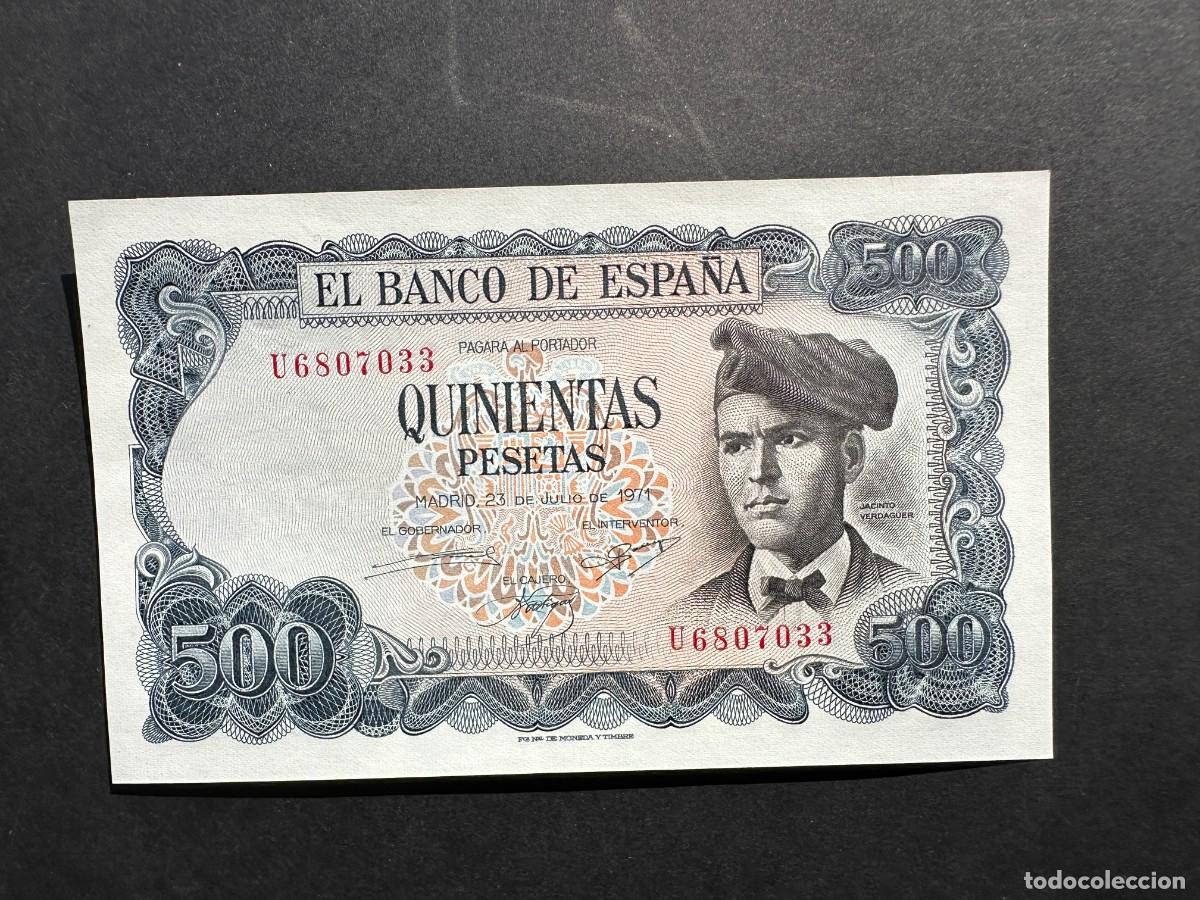 Billets espagnols: BILLETE DE 500 PESETAS - A&Ntilde;O 1971 - VERDAGUER - SERIE U