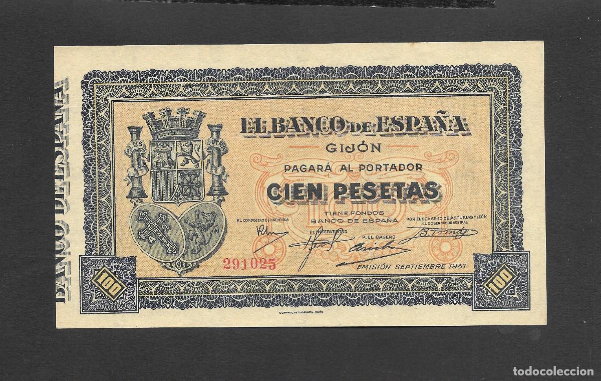 Billets espagnols: 100 PESETAS 1937 GIJON S/C-