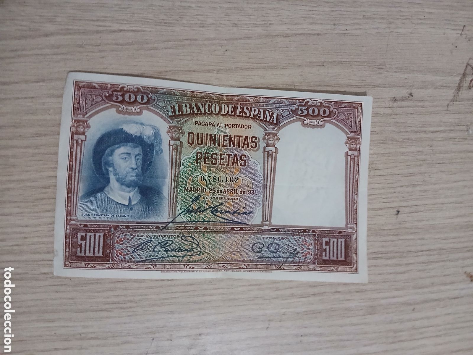 Spanische Banknoten: 500 PESETAS 1931,,VER FOTOS