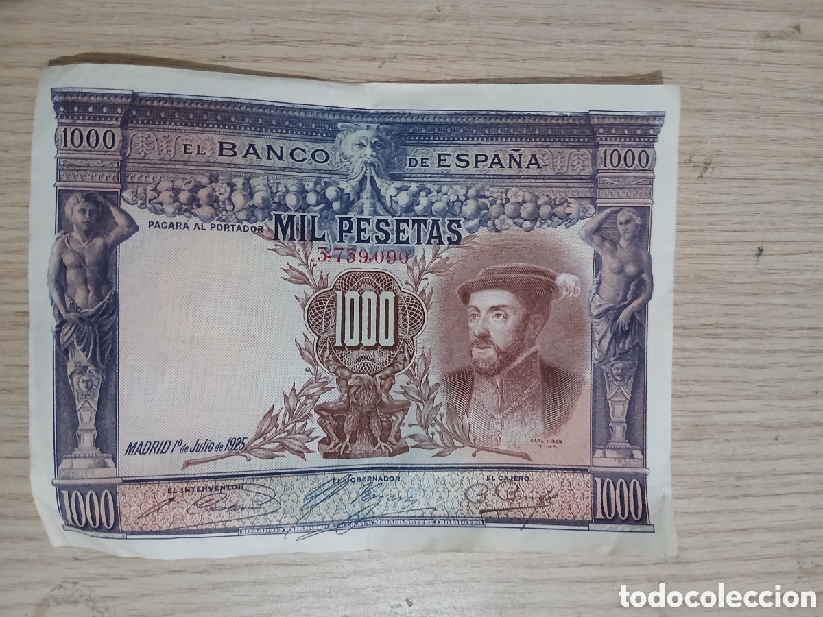 Spanische Banknoten: 1000 PESETAS 1925,,VER FOTOS
