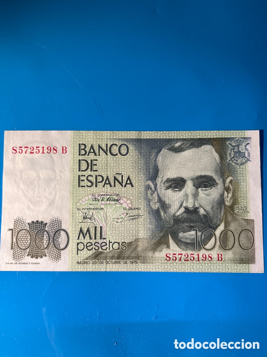 Banconote spagnole: Billete original 1000 PESETAS SC, 1979 (Benito P&eacute;rez Gald&oacute;s)