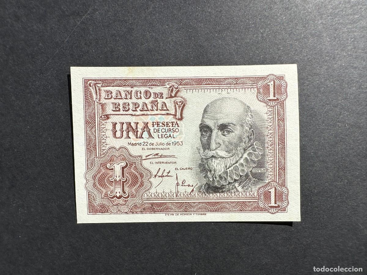 Billets espagnols: BILLETE ESPA&Ntilde;A - 1 PESETA DE 1953 - MARQU&Eacute;S DE SANTA CRUZ -