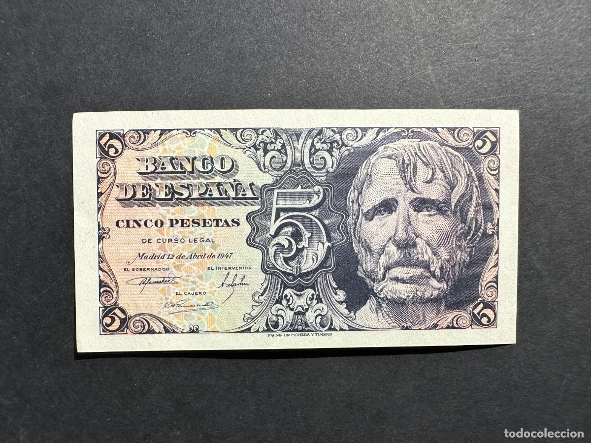 Billets espagnols: BILLETE ESPA&Ntilde;A - 5 PESETAS DE 1947 - SIN SERIE - S&Eacute;NECA