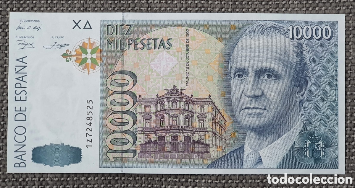 Billets espagnols: Billete original 10.000 PESETAS S.C. 1992 (Rey Juan Carlos I)
